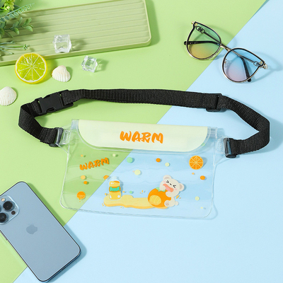 3 LAYER SEALED LARGE MOBILE PHONE WATERPROOF BAG OBLIQUE STRADDLE SWIMMING WATERPROOF FANNY PACK PVC RAFTING OUTDOOR SEA