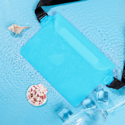 3 LAYER SEALED LARGE MOBILE PHONE WATERPROOF BAG OBLIQUE STRADDLE SWIMMING WATERPROOF FANNY PACK PVC RAFTING OUTDOOR SEA