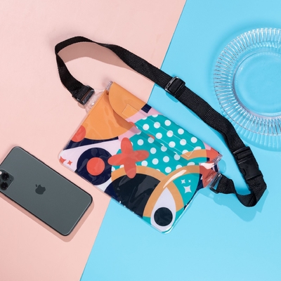 3 LAYER SEALED LARGE MOBILE PHONE WATERPROOF BAG OBLIQUE STRADDLE SWIMMING WATERPROOF FANNY PACK PVC RAFTING OUTDOOR SEA