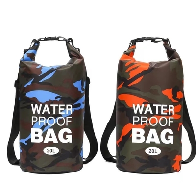 CROSS BORDER CAMOUFLAGE WATERPROOF BAG SINGLE SHOULDER DOUBLE SHOULDER WATERPROOF BUCKET BAG POLYESTER LIGHT DRY WET SEP