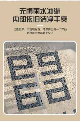 TRANSPARENT PVC STORAGE BAG PORTABLE INTERNET CELEBRITY PORTABLE WATERPROOF TOILETRY BAG COSMETICS MULTI-FUNCTIONAL LARG