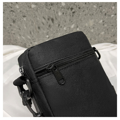 SIMPLE OXFORD CLOTH CASUAL CROSSBODY BAG MEN'S SIMPLE SOLID COLOR MOBILE PHONE BAG WITH A SINGLE SHOULDER SMALL BACKPACK