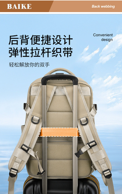SIMPLE TRAVEL BACKPACK WOMEN'S LARGE CAPACITY LARGE LIGHTWEIGHT MULTI-FUNCTIONAL LUGGAGE BACKPACK SHORT TRIP POOR TRAVEL