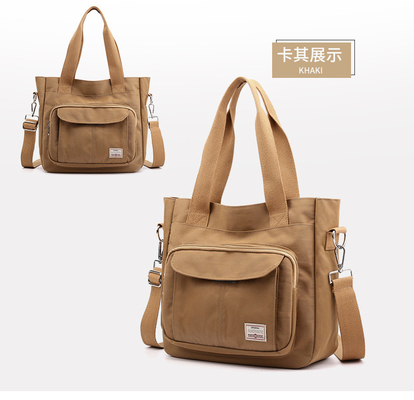 2024 NEW ATMOSPHERIC MOMMY BAG LARGE CAPACITY SINGLE SHOULDER HAND CROSSBODY BAG NYLON FABRIC CASUAL WOMEN'S SHOULDER