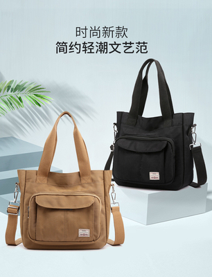 2024 NEW ATMOSPHERIC MOMMY BAG LARGE CAPACITY SINGLE SHOULDER HAND CROSSBODY BAG NYLON FABRIC CASUAL WOMEN'S SHOULDER