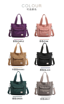 2024 NEW ATMOSPHERIC MOMMY BAG LARGE CAPACITY SINGLE SHOULDER HAND CROSSBODY BAG NYLON FABRIC CASUAL WOMEN'S SHOULDER