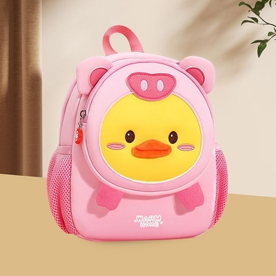 CARTOON CUTE KINDERGARTEN BAG BOYS AND GIRLS CHILDREN BAG CARTOON BACKPACK ANTI-LOST SMALL BACKPACK CHILDREN BAG
