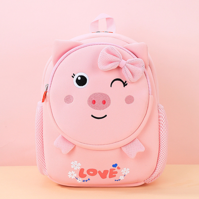 CARTOON CUTE KINDERGARTEN BAG BOYS AND GIRLS CHILDREN BAG CARTOON BACKPACK ANTI-LOST SMALL BACKPACK CHILDREN BAG