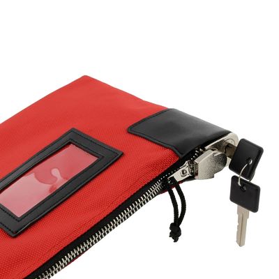 Durable Waterproof Zipper Bank Bags with Lock and Keys Large Room for Cash Coins Jewelry and Important Cards Easy to Carry Size