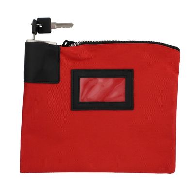 Durable Waterproof Zipper Bank Bags with Lock and Keys Large Room for Cash Coins Jewelry and Important Cards Easy to Carry Size