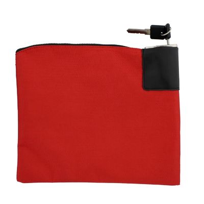 Durable Waterproof Zipper Bank Bags with Lock and Keys Large Room for Cash Coins Jewelry and Important Cards Easy to Carry Size