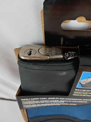 WATERPROOF CASH BAG WITH LOCK AND 2 KEYS, NYLON FILE BAG, ZIPPERED BANK DEPOSIT BAG,