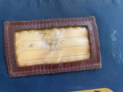 VINTAGE BANK OF AMERICA MONEY BAG LOCK BAG ID BAG BILL BAG COIN BAG BANK LOCK BAG