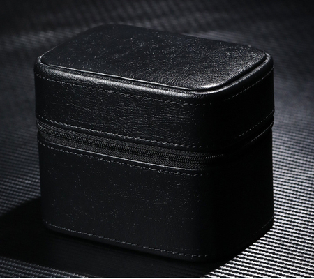 TWO WATCH COLLECTION JEWELRY BOX CROSS-BORDER STRAP STORAGE COWHIDE WATCH BOX JEWELRY BOX PORTABLE