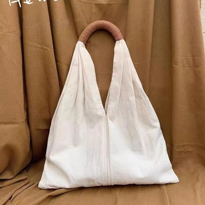 FASHION FRENCH VINTAGE COTTON LINEN BAG HARAJUKU STYLE SINGLE SHOULDER CANVAS BAG MORI SYSTEM LARGE CAPACITY