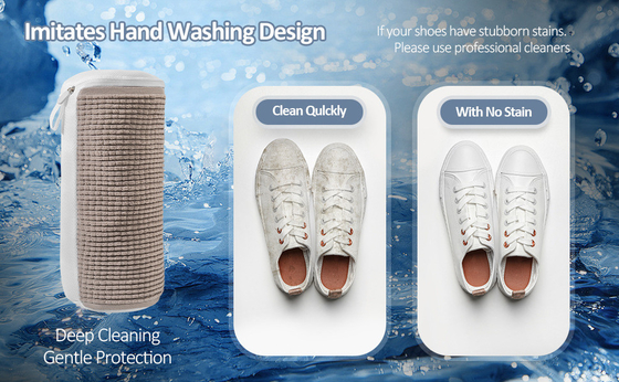 CROSS-BORDER PLUSH SHOE WASH BAG WITH FLEECE-LINED SHOE WASH BAG SHOE WASH BAG FOR LAZY PEOPLE PORTABLE SHOE WASH BAG