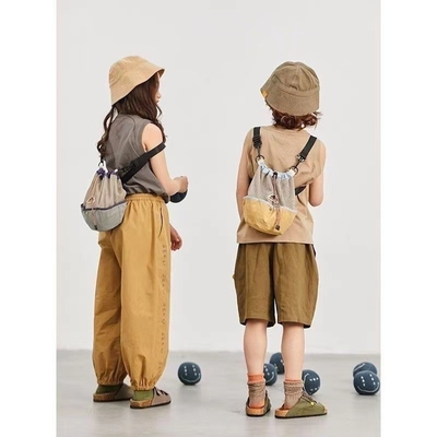 CHILDREN'S BACKPACK BASKETBALL BAG CARTOON FASHION TOY BAG STORAGE BAG