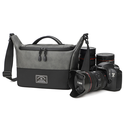 CROSS-BORDER NEW PU SINGLE SHOULDER CROSSBODY CAMERA BAG SLR CAMERA BAG PHOTOGRAPHY DIGITAL CAMERA BAG LENS STORAGE BAG