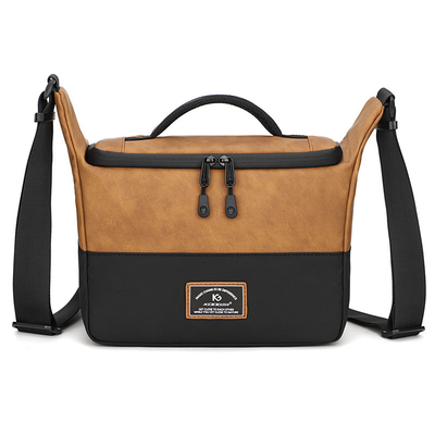 CROSS-BORDER NEW PU SINGLE SHOULDER CROSSBODY CAMERA BAG SLR CAMERA BAG PHOTOGRAPHY DIGITAL CAMERA BAG LENS STORAGE BAG