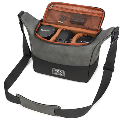 CROSS-BORDER NEW PU SINGLE SHOULDER CROSSBODY CAMERA BAG SLR CAMERA BAG PHOTOGRAPHY DIGITAL CAMERA BAG LENS STORAGE BAG