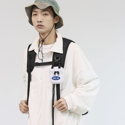 EARPHONE BAG HANGING NECK MINI COIN PURSE CARD BAG KEY BAG CROSSBODY BAG MEN'S FASHION BAG DECORATIVE SMALL HANGING BAG