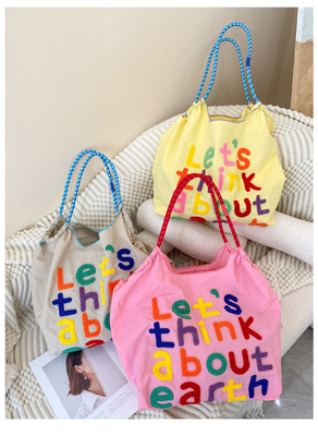 LARGE CAPACITY TOTE BAG KOREAN STYLE INS ALL-IN-ONE SHOULDER BAG FEMALE HAND CARRYING PORTABLE SHOPPING BAG