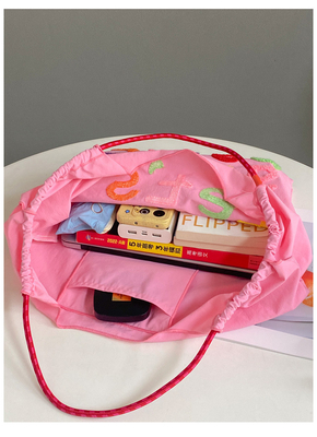 LARGE CAPACITY TOTE BAG KOREAN STYLE INS ALL-IN-ONE SHOULDER BAG FEMALE HAND CARRYING PORTABLE SHOPPING BAG