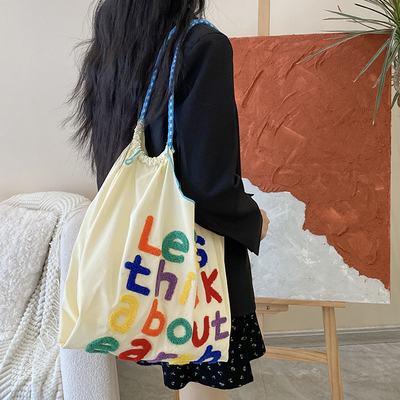 LARGE CAPACITY TOTE BAG KOREAN STYLE INS ALL-IN-ONE SHOULDER BAG FEMALE HAND CARRYING PORTABLE SHOPPING BAG