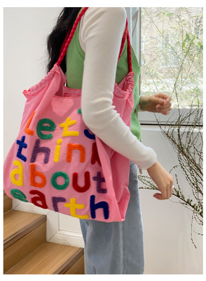 LARGE CAPACITY TOTE BAG KOREAN STYLE INS ALL-IN-ONE SHOULDER BAG FEMALE HAND CARRYING PORTABLE SHOPPING BAG