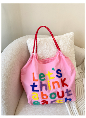 LARGE CAPACITY TOTE BAG KOREAN STYLE INS ALL-IN-ONE SHOULDER BAG FEMALE HAND CARRYING PORTABLE SHOPPING BAG