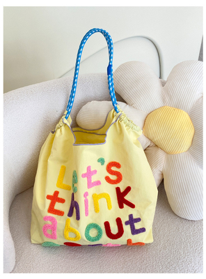 LARGE CAPACITY TOTE BAG KOREAN STYLE INS ALL-IN-ONE SHOULDER BAG FEMALE HAND CARRYING PORTABLE SHOPPING BAG