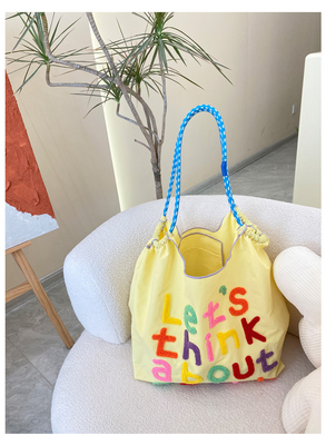 LARGE CAPACITY TOTE BAG KOREAN STYLE INS ALL-IN-ONE SHOULDER BAG FEMALE HAND CARRYING PORTABLE SHOPPING BAG