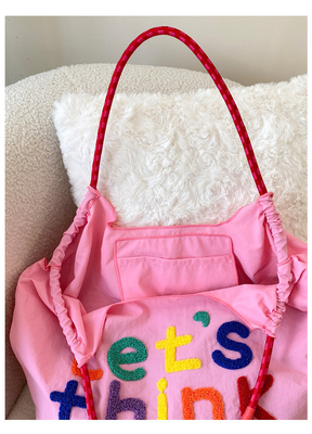 LARGE CAPACITY TOTE BAG KOREAN STYLE INS ALL-IN-ONE SHOULDER BAG FEMALE HAND CARRYING PORTABLE SHOPPING BAG