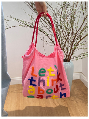 LARGE CAPACITY TOTE BAG KOREAN STYLE INS ALL-IN-ONE SHOULDER BAG FEMALE HAND CARRYING PORTABLE SHOPPING BAG