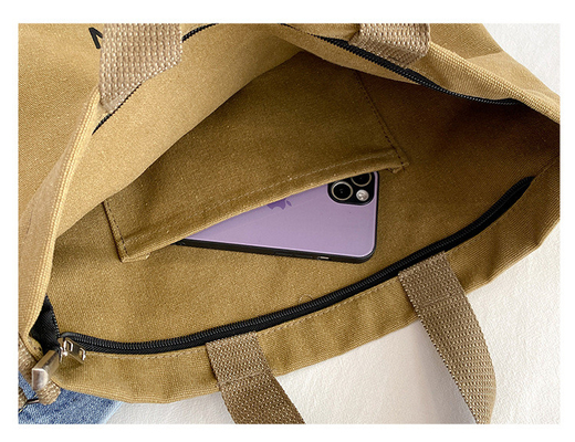 MEN'S AND WOMEN'S CROSSBODY BAG WASHED CANVAS THICKENED HANDBAG LARGE CAPACITY TREND URBAN ART STUDENT BAG