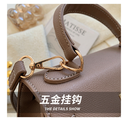 NEW FASHION WINTER TEXTURE WOMEN'S BAG SIMPLE SHOULDER BAG FASHION CROSS-BODY KELLY BAG