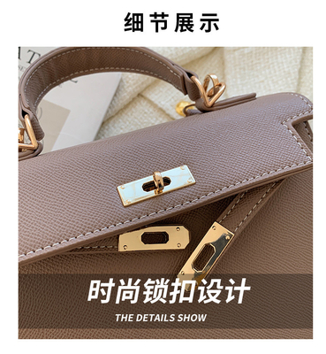 NEW FASHION WINTER TEXTURE WOMEN'S BAG SIMPLE SHOULDER BAG FASHION CROSS-BODY KELLY BAG