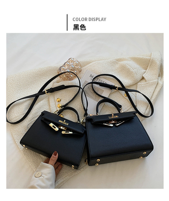 NEW FASHION WINTER TEXTURE WOMEN'S BAG SIMPLE SHOULDER BAG FASHION CROSS-BODY KELLY BAG
