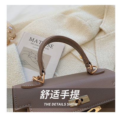 NEW FASHION WINTER TEXTURE WOMEN'S BAG SIMPLE SHOULDER BAG FASHION CROSS-BODY KELLY BAG
