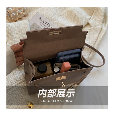 NEW FASHION WINTER TEXTURE WOMEN'S BAG SIMPLE SHOULDER BAG FASHION CROSS-BODY KELLY BAG