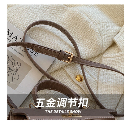 NEW FASHION WINTER TEXTURE WOMEN'S BAG SIMPLE SHOULDER BAG FASHION CROSS-BODY KELLY BAG