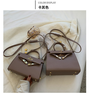 NEW FASHION WINTER TEXTURE WOMEN'S BAG SIMPLE SHOULDER BAG FASHION CROSS-BODY KELLY BAG