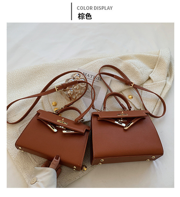 NEW FASHION WINTER TEXTURE WOMEN'S BAG SIMPLE SHOULDER BAG FASHION CROSS-BODY KELLY BAG