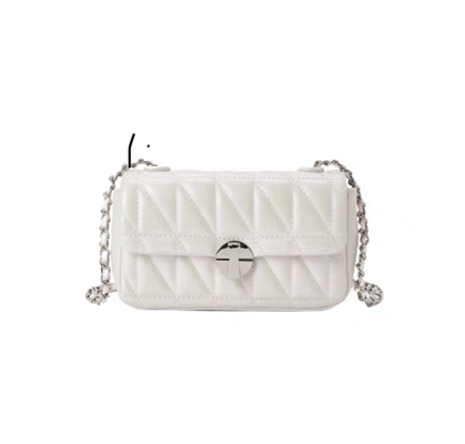 2024 SPRING/SUMMER NEW HIGH-GRADE TEXTURE SMALL BAG FEMALE DIAMOND CHAIN SHOULDER UNDERARM BAG