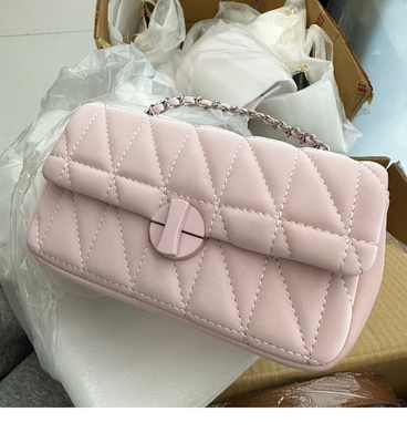 2024 SPRING/SUMMER NEW HIGH-GRADE TEXTURE SMALL BAG FEMALE DIAMOND CHAIN SHOULDER UNDERARM BAG