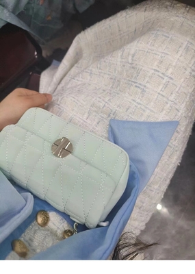 2024 SPRING/SUMMER NEW HIGH-GRADE TEXTURE SMALL BAG FEMALE DIAMOND CHAIN SHOULDER UNDERARM BAG