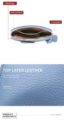 FIRST LAYER COWHIDE WOMEN'S COIN PURSE NEW ELEPHANT CREATIVE TASSEL ZIPPER BAG LEATHER KEY BAG COIN BAG