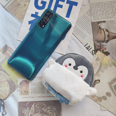 CUTE CUTE LITTLE PENGUIN COIN WALLET PORT RED ENVELOPE DATA LINE BAG COIN BAG