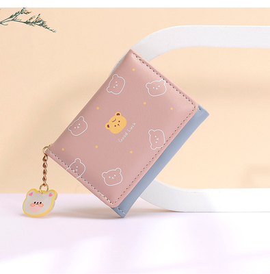 SMALL PURSE LADIES PURSE SHORT STYLE GIRL STUDENT FASHION CARTOON COIN WALLET WHOLESALE WALLET CLIP FEMALE