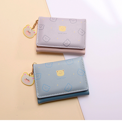 SMALL PURSE LADIES PURSE SHORT STYLE GIRL STUDENT FASHION CARTOON COIN WALLET WHOLESALE WALLET CLIP FEMALE